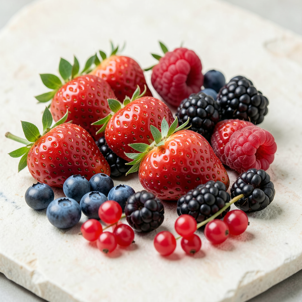 Every berry in focus